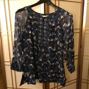 Charter Club blue blouse